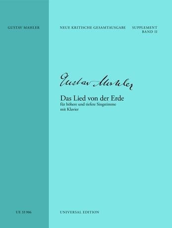 Das Lied von der Erde Supplement Bd. II